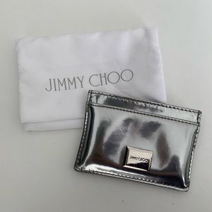 Jimmy Choo Silver Cardholder Wallet